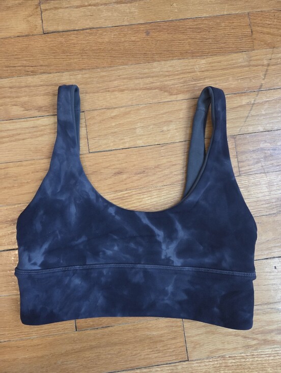 lululemon athletica Tops - Lululemon Align Sports Bra Light Support Reversible Dark Gray Tie Dye Size 4